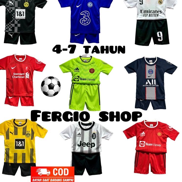 Stelan kaos bola anak / jersey bola anak/ baju bola anak/ setelan bola anak/ kaos bola anak/  jersey