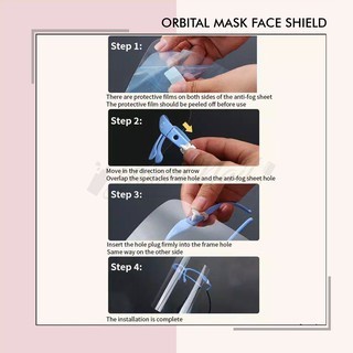 Orbital mask face shield kacamata pelindung masker kaca mata mask face shield nagita