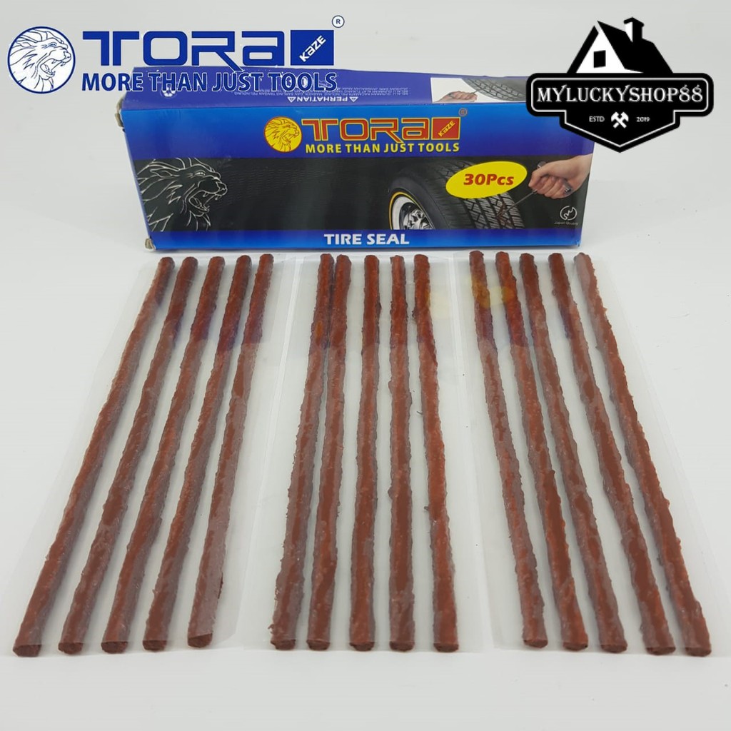 Tora Lem Cacing Karet Isi 5Pcs Tambal Roda Ban Tubles Tubless Tubeless