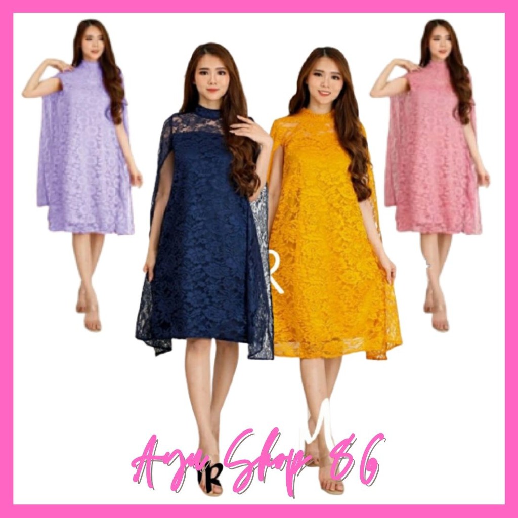 MQ. Dress Natal Samantha//Kebaya Natal//Kebaya Out Fit//Dress Brokat Suger//Kebaya tangan Pendek//Dr