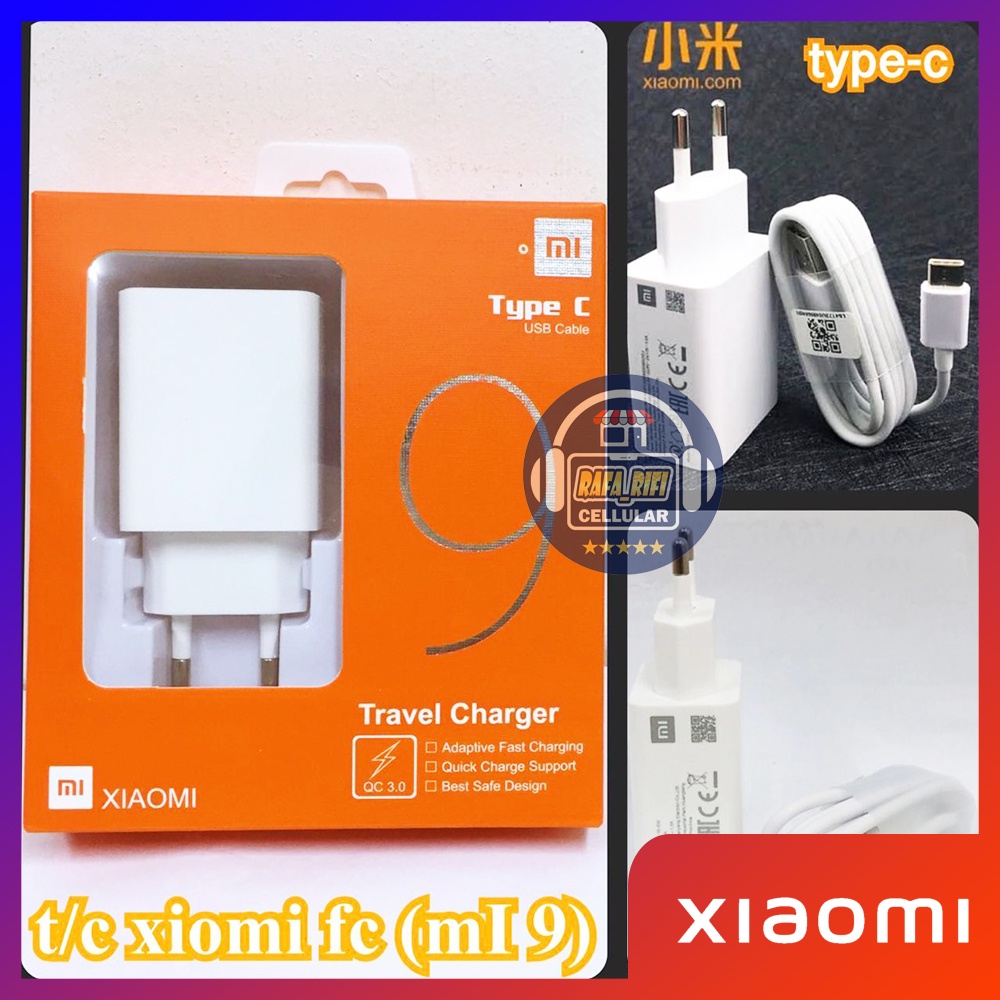 CHARGER XIAOMI REDMI NOTE 8 NOTE 7 MI 9 TC XIAOMI MDY-10-EF TIPE C ORIGINAL