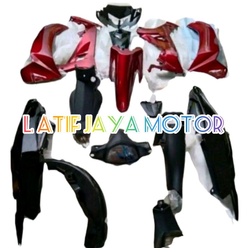 Yamaha Vega r new cover body kasar dan halus Vega r new plus striping terlaris