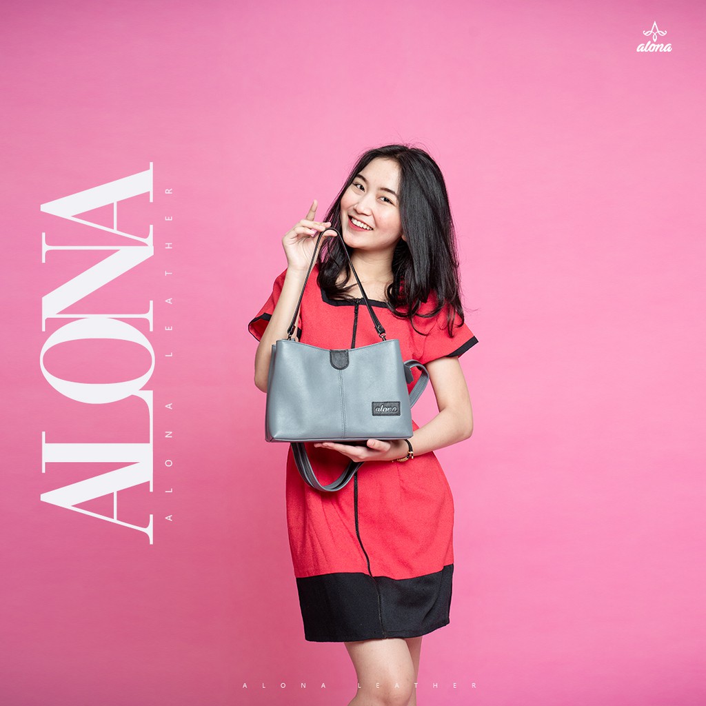 Tas Selempang Wanita Alona Ruby Bag Kulit Asli [ Ori Alona Leather ]