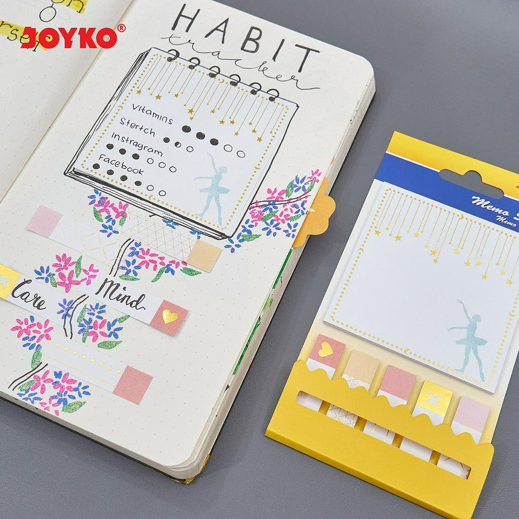 Memo Stick Sticky Note Kertas Memo Memo Tempel Joyko MMS-18-4
