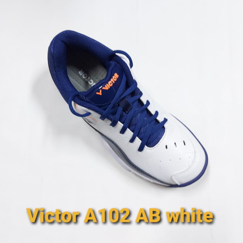 SEPATU BADMINTON VICTOR A102 AB WHITE ORIGINAL