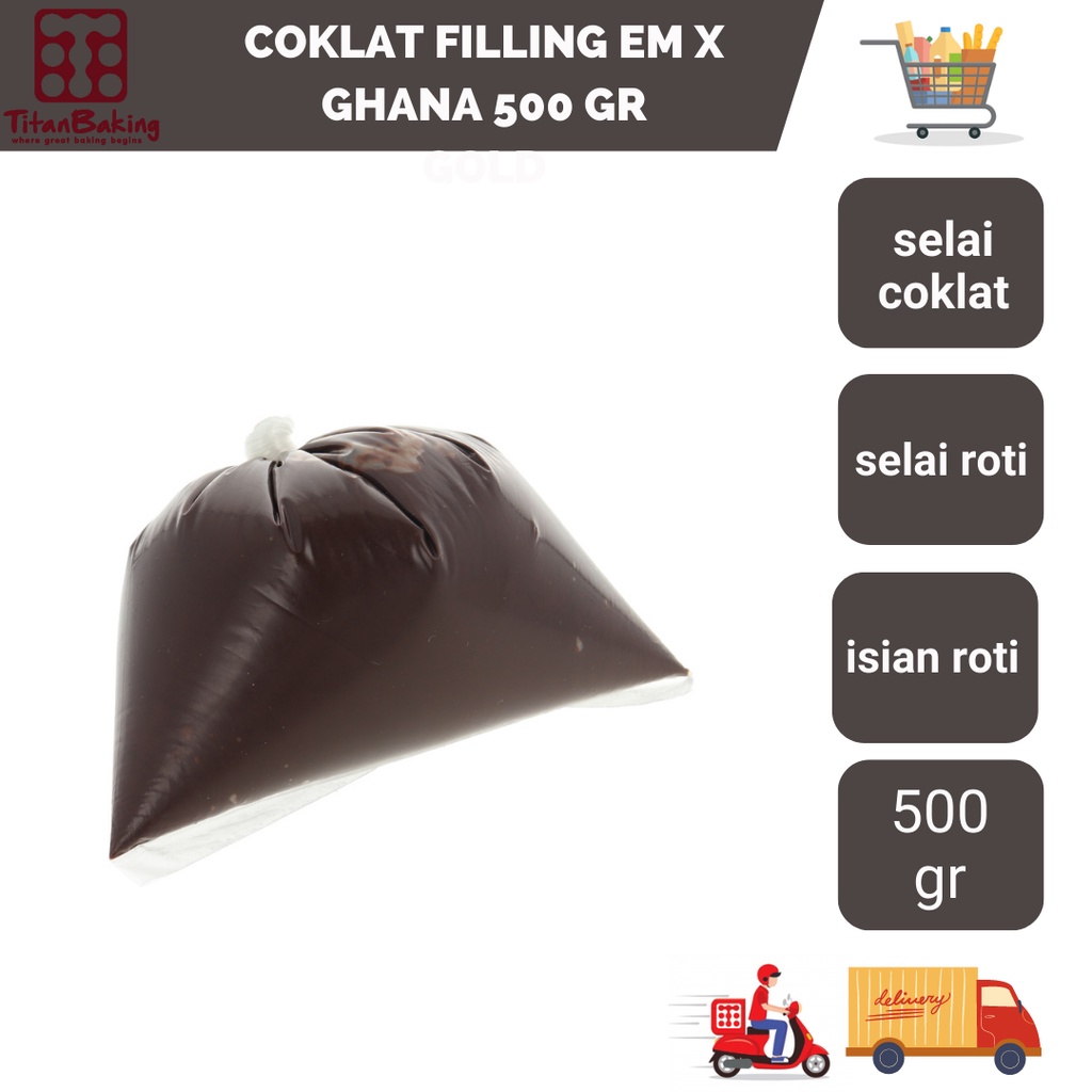 

Coklat Filling Elmer X Ghana 500 gr / Selai Coklat