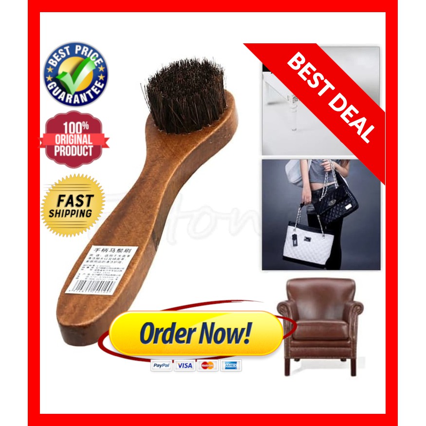 Sikat sepatu lembut horse hair Pembersih Pen detailing