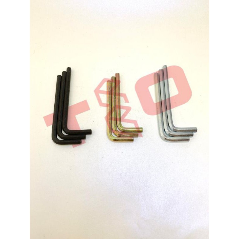 Kunci L4 isi 10pcs - Kunci Hex 4mm - Kunci Hex L4 - Kunci 4mm - Kunci L 4