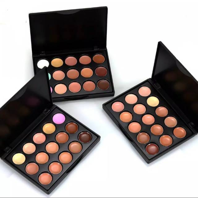 Palet 15 warna concealer krim kosmetik