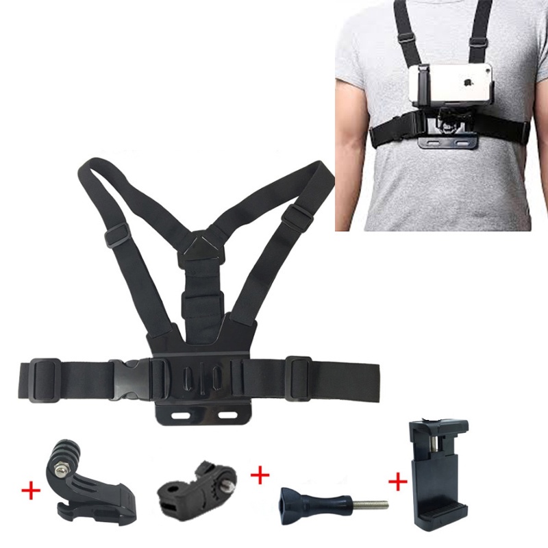 Chest Strap Belt Smartphone Holder Action Cam