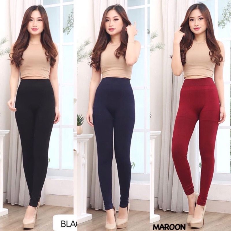 Legging Wanita Polos Import Legging Highwaist