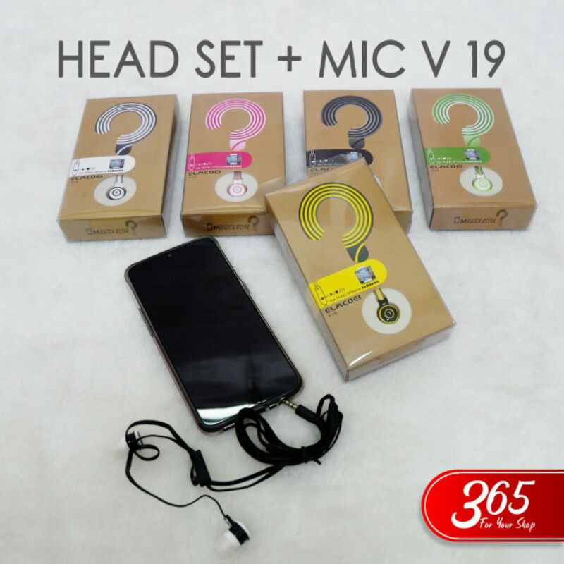 HEAD SET + MIC V 19