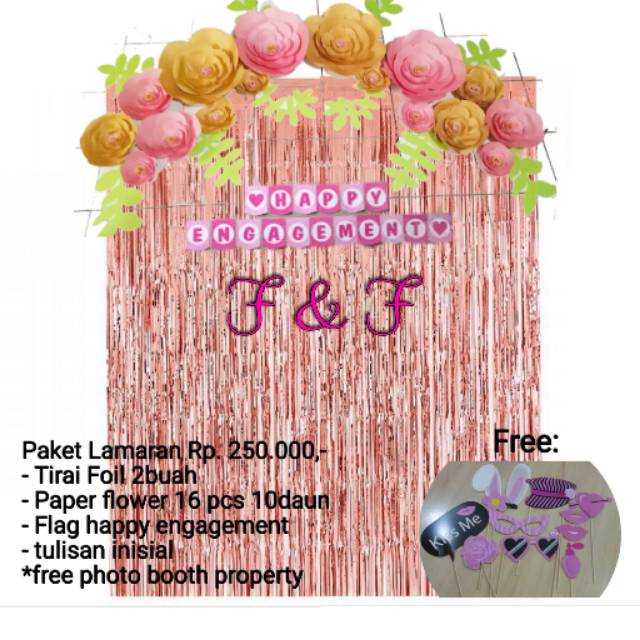 Paket paper flower Engagement