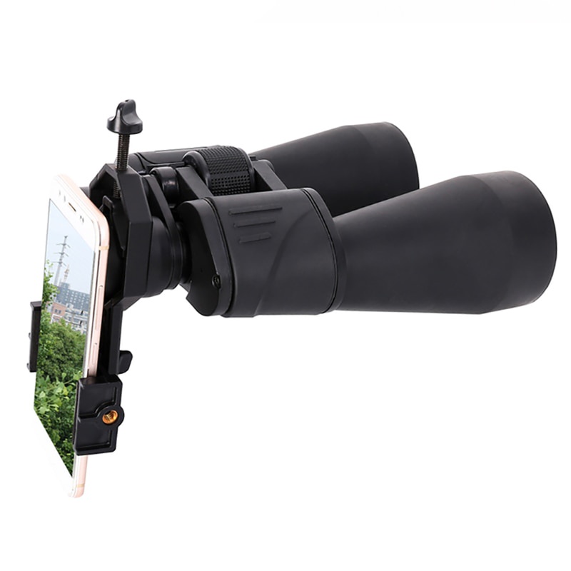 Holder HP untuk Teropong teleskop Microscope Bisa Adaptasi Semua Jenis Teropong dan Semua Jenis HP Universal Camera Lens Mobile Phone Photography Stand Adapter Universal Phone Camera Holder For Telescope Watching Mobile Phone Telescope Holder Bracket