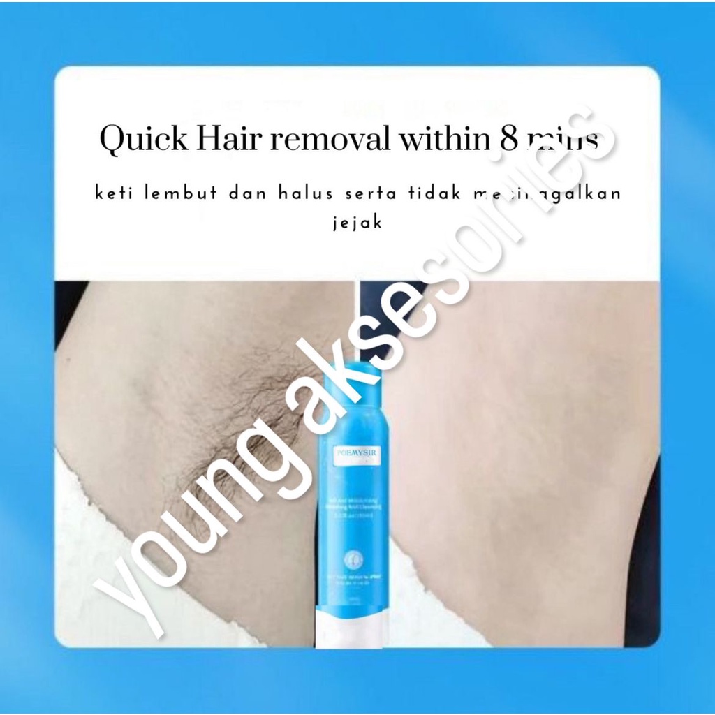 POEMYSIR HAIR REMOVAL SPRAY/PENGHILANG- PERONTOK BULU RAMBUT 150  ML