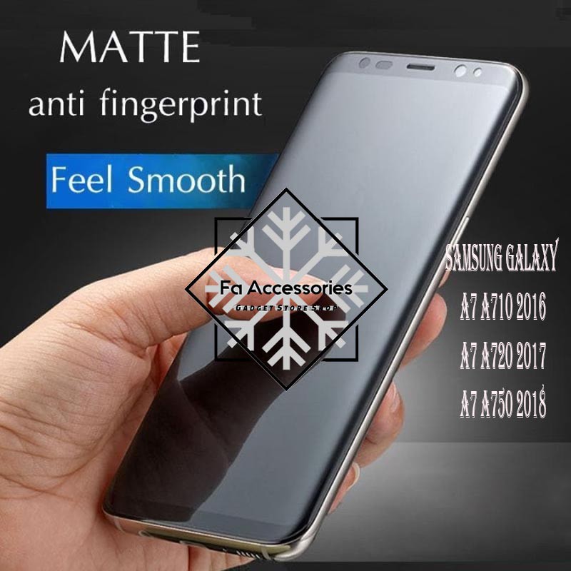 FAANTI GORES JELLY HYDROGEL MATTE SAMSUNG GALAXY A7 A710 A720 A750 FULL SCREEN PROTECTOR SHOCK