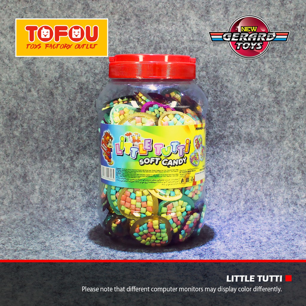 

Pemen Litttle Tutti Soft Candy Toples 160pcs