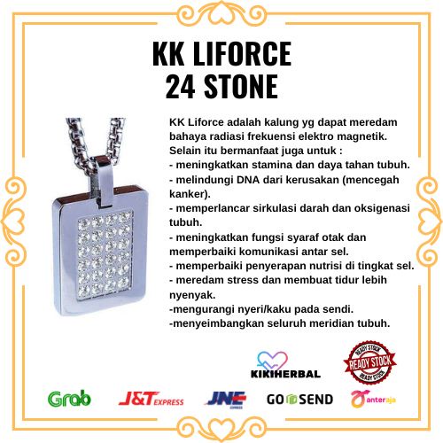 kalung kk liforce anti radiasi/Ready stok original kk indonesia