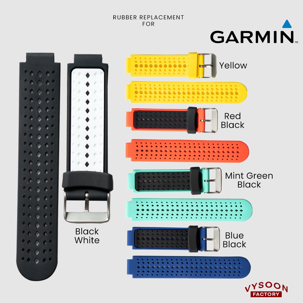 Tali / Strap Jam Tangan Garmin Forerunner 235 / FR 235 Karet Rubber