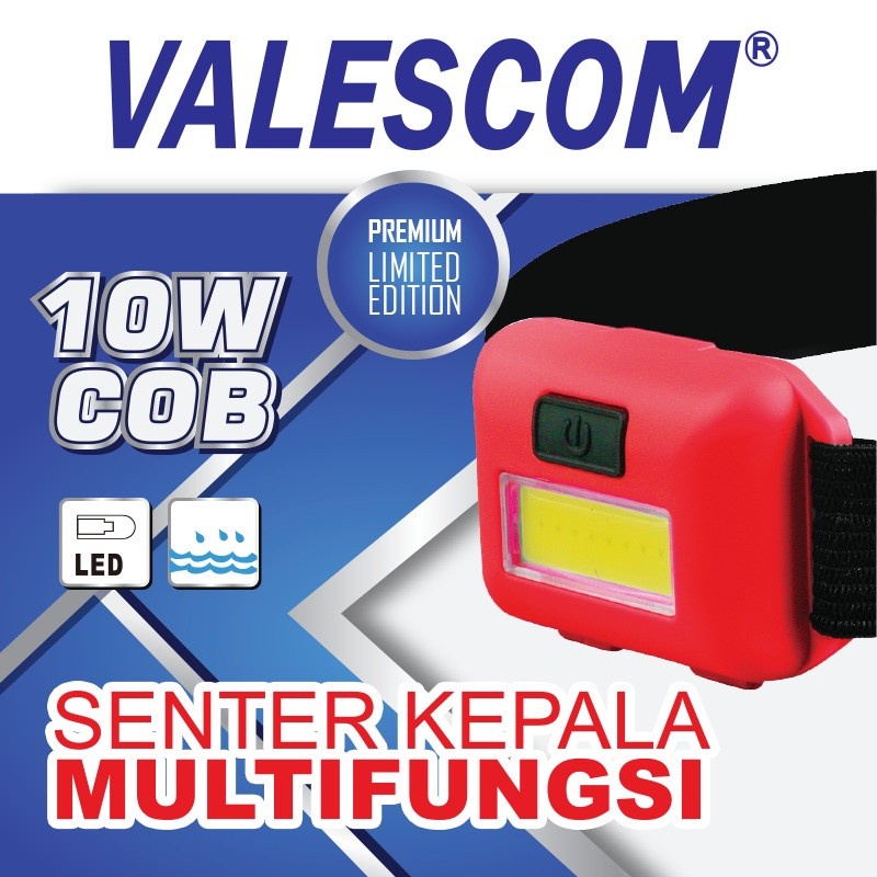 COD SENTER KEPALA LED MULTIFUNGSI VALESCOM 10 WATT COB