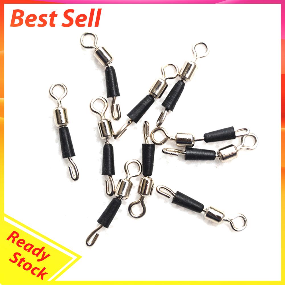 50 Pcs Kilikili Swivel Konektor Kail Pancing Bahan Solid