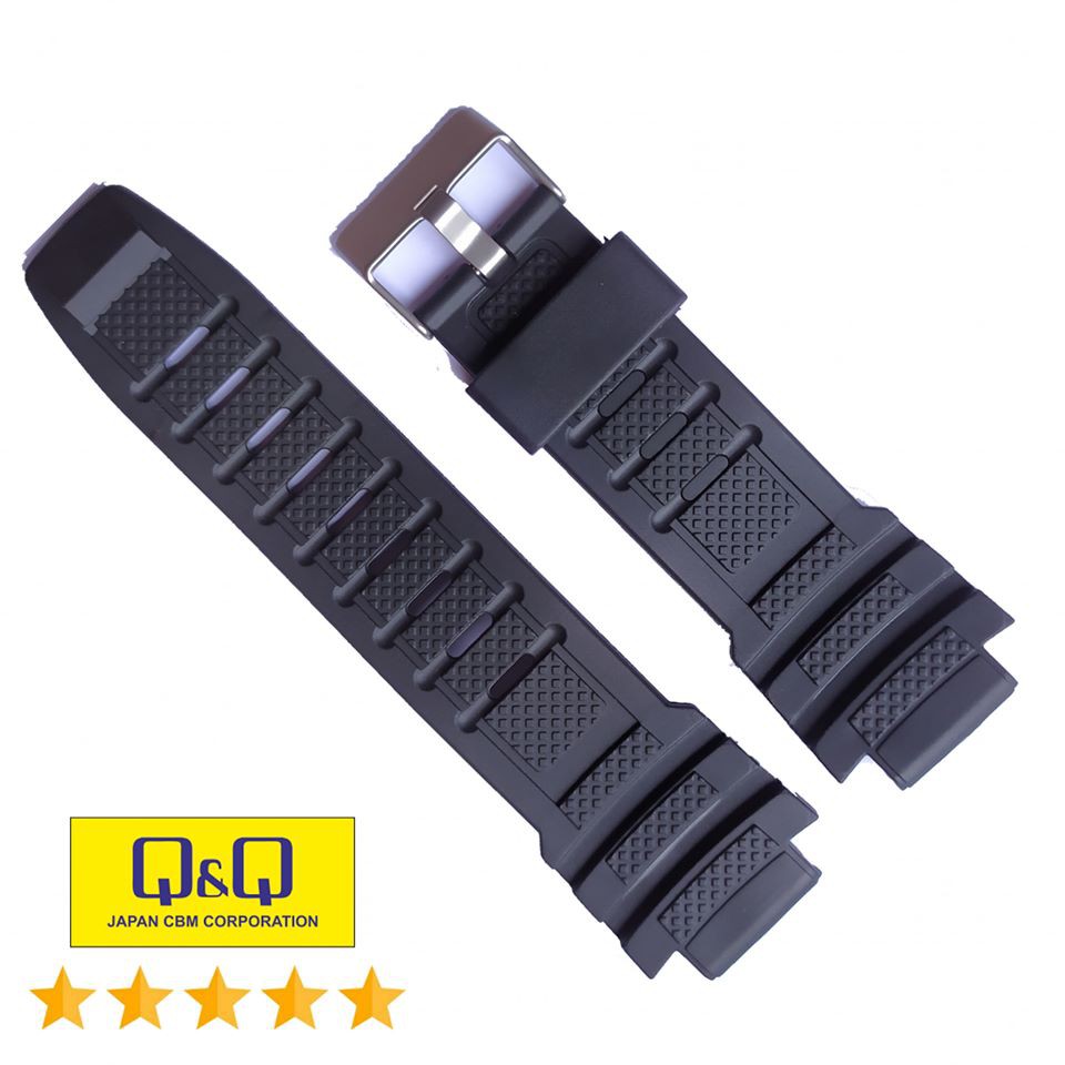 Strap QQ QnQ Q&amp;Q M-133 QnQ M 133 Tali Jam Tangan Q&amp;Q M133 Black