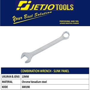 Kunci Ring Pas 13mm JETJO TOOLS 300198 / Combination Wrench Sunk Panel LAKONI PRO