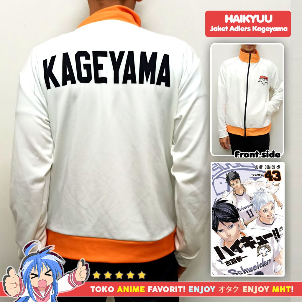 Jaket Anime Haikyuu Schweiden Adlers Kageyama Tobio Kostum Cosplay