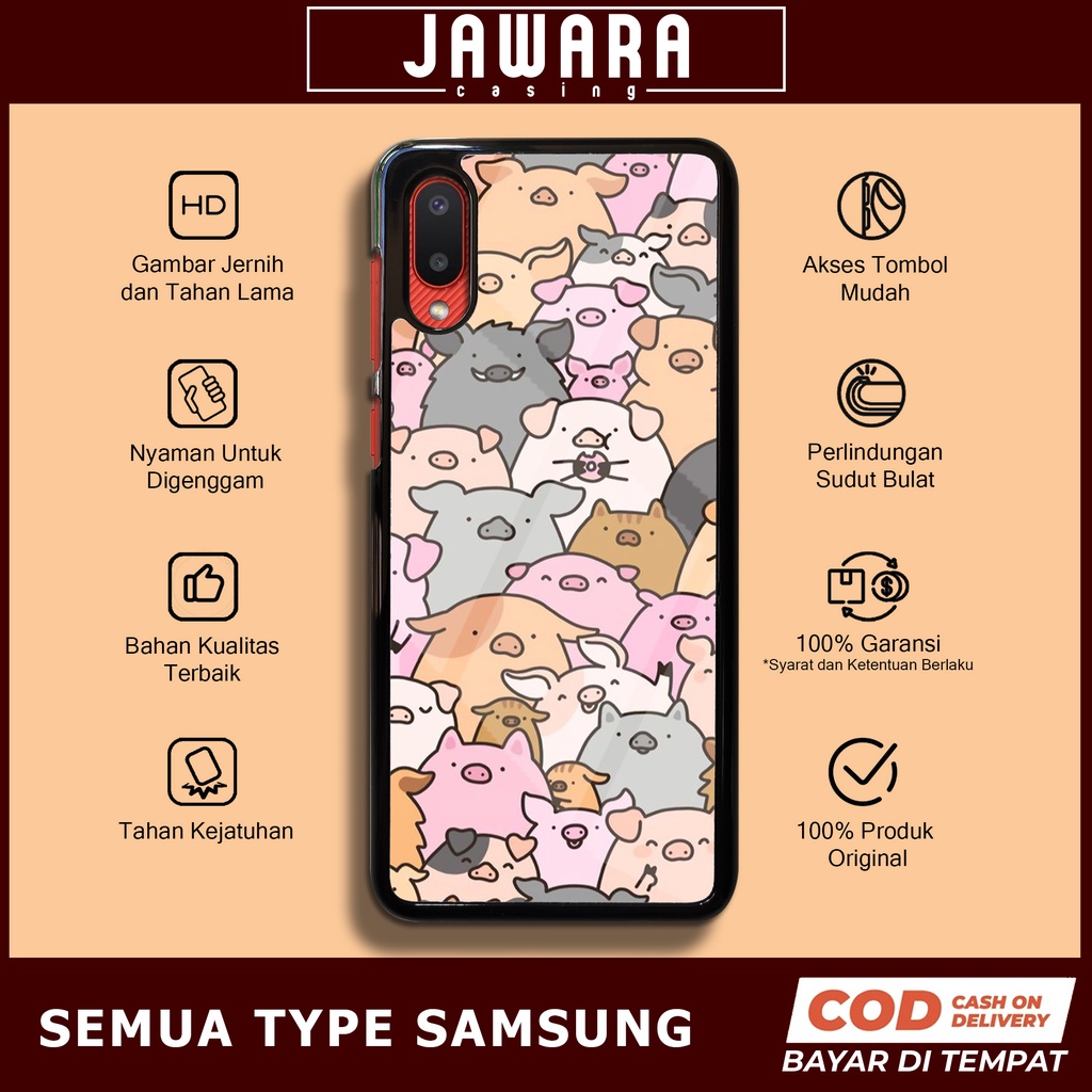 Case Samsung A02 Case Hp Samsung A02 Premium Glossy Case [CUTE] Jawara Casing Samsung A02 Casing Hp 