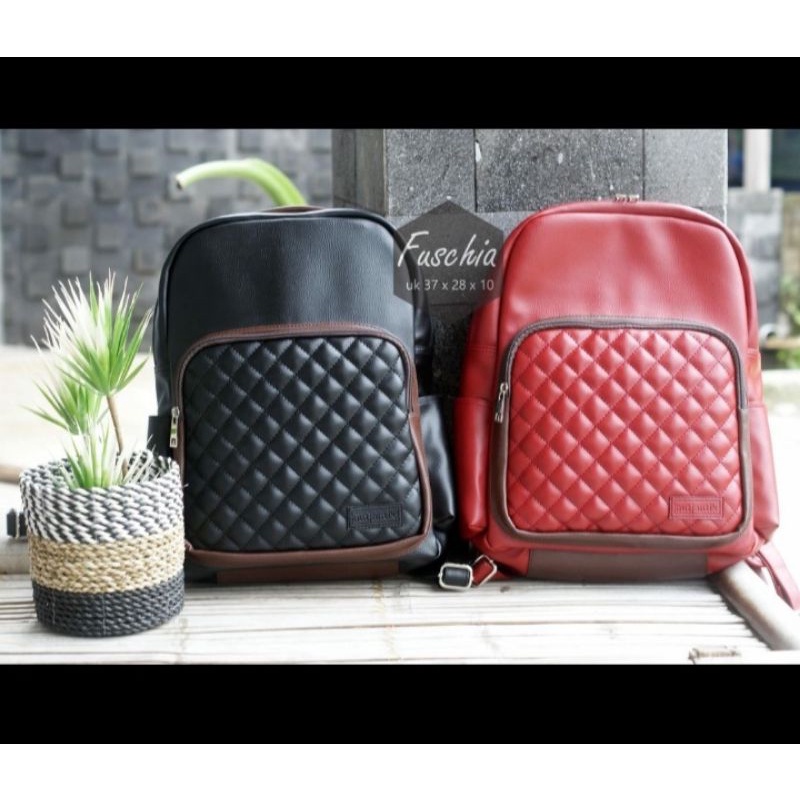 tas ransel wanita fuschia termurah