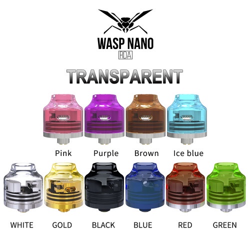 Authentic WASP nano RDA Ultem Cap 22 mm atomizer Vape Vaporizer