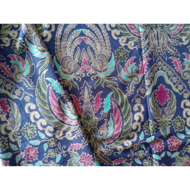 Kain batik navy garuda