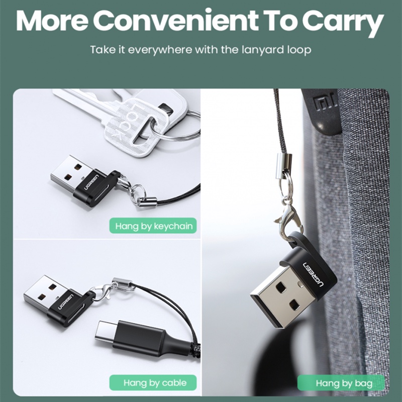 Ugreen Adapter USB Tipe-C Ke USB 2.0 Untuk Headphone