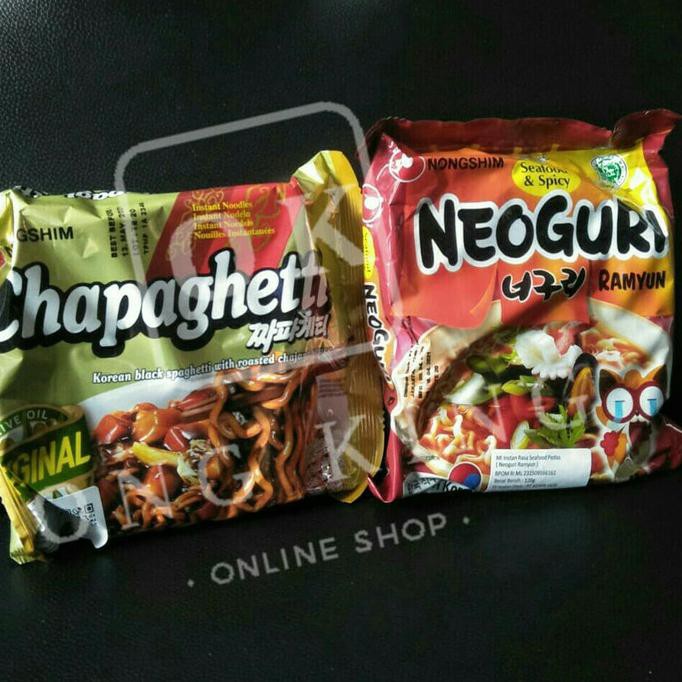 

Terlaris# Nongshim Chapagetti + Neoguri Asli Korea Ramyun Nongshim Chapaguri