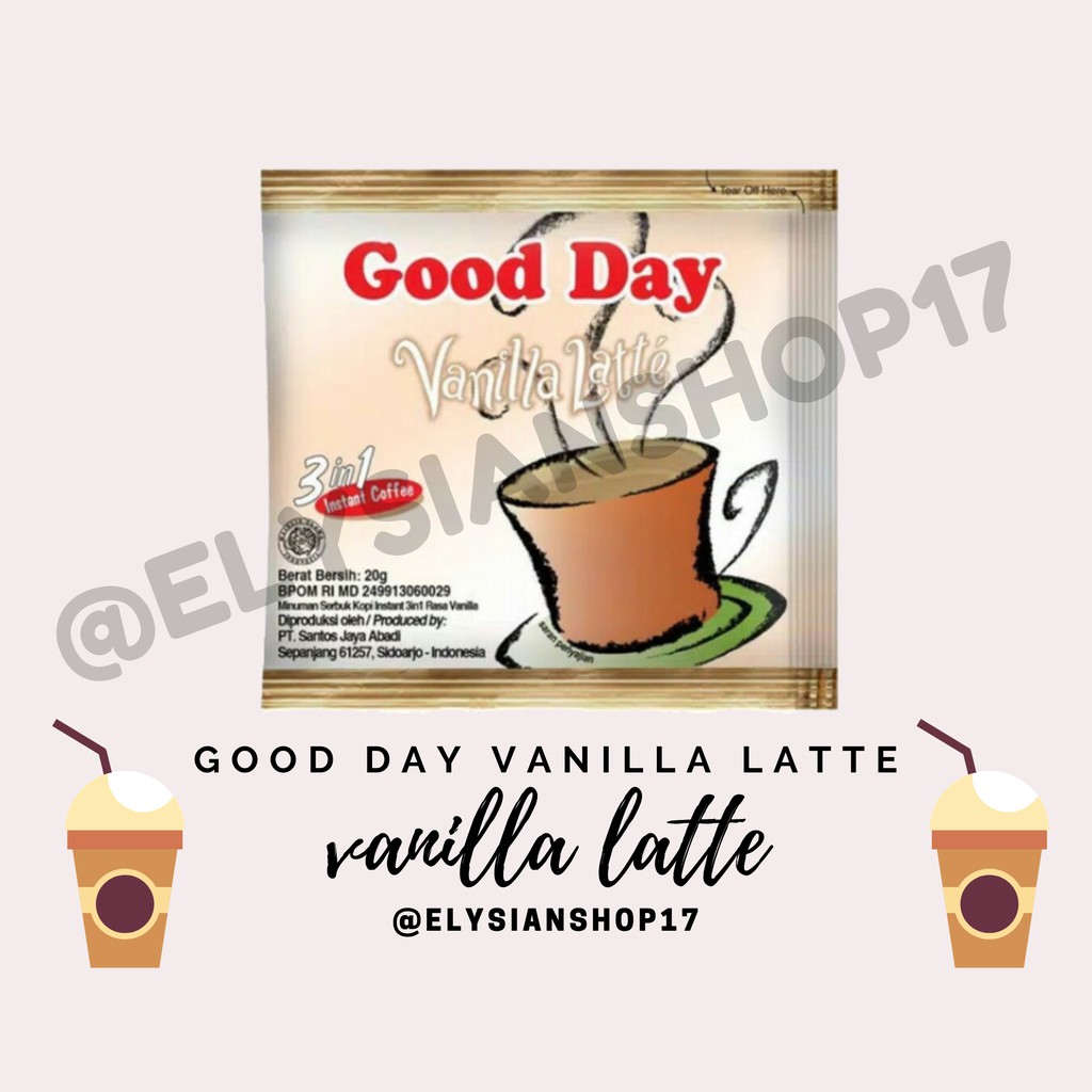 

Good Day Vanilla Latte 1 Renceng (10 Sachet)