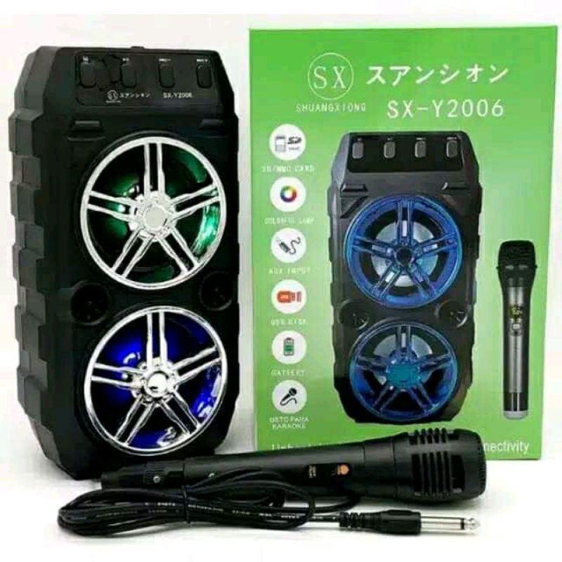 Speaker Karaoke SX Shuangxiong + free Mic