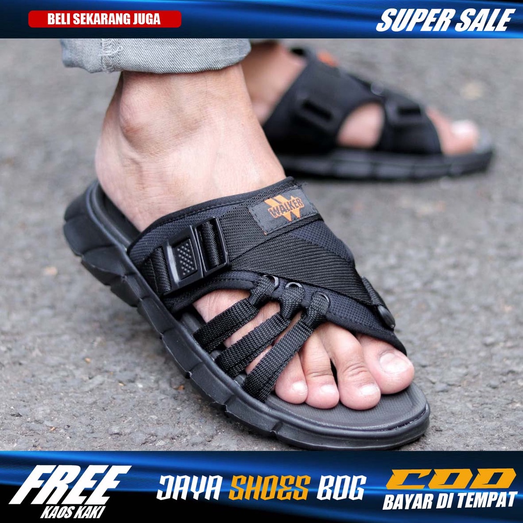 BIAS|Sendal Slide Pria Trendy Asli Original Distro Sandal Selop Slop Pria Keren Fashion Simple Santai Laki Laki