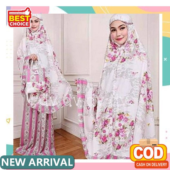 Mukena Brukat Sutra Paris Premium Mukena Brukat Mewah Elegan Mukena Brukat Terbaru Wanita Muslimah D