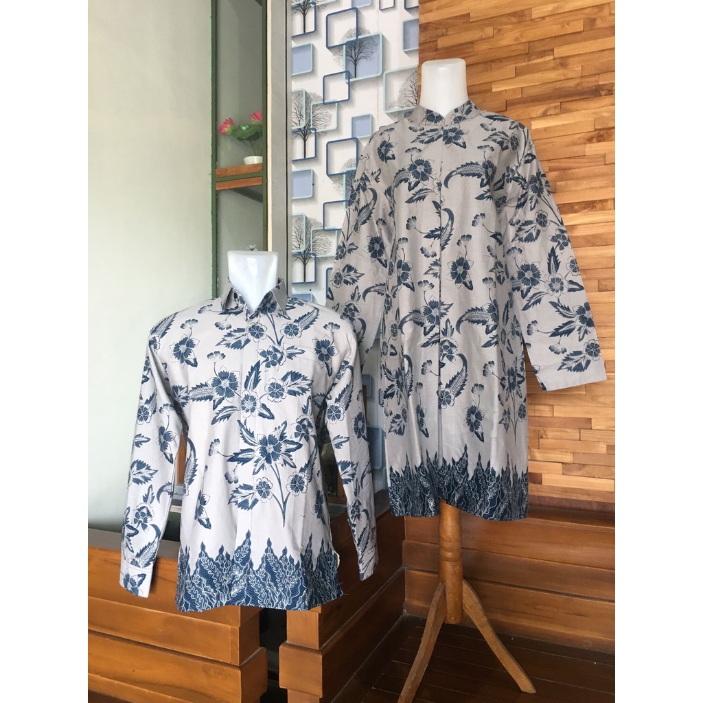 GaleriArum Couple Baju Batik Baju Tunik Wanita Lengan Panjang Modern Premium Wanita //Baju Batik Wan