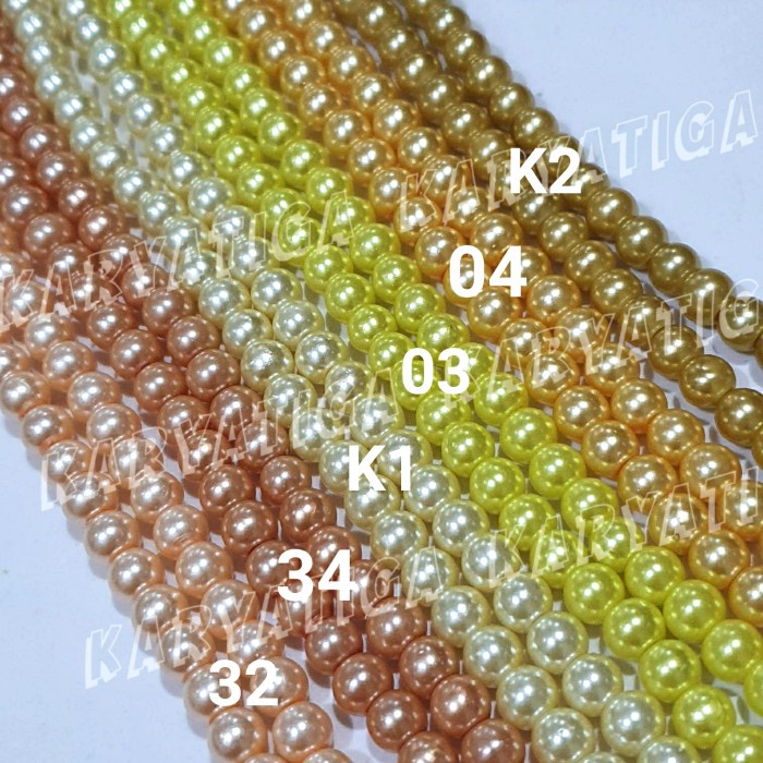 Part 1 - Mutiara Sintetis / Mutsin 6 MM / Mote Berat 6 MM (1 Renteng)