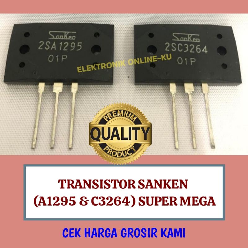 TRANSISTOR SANKEN A1295 &amp; C3264 SUPER MEGA