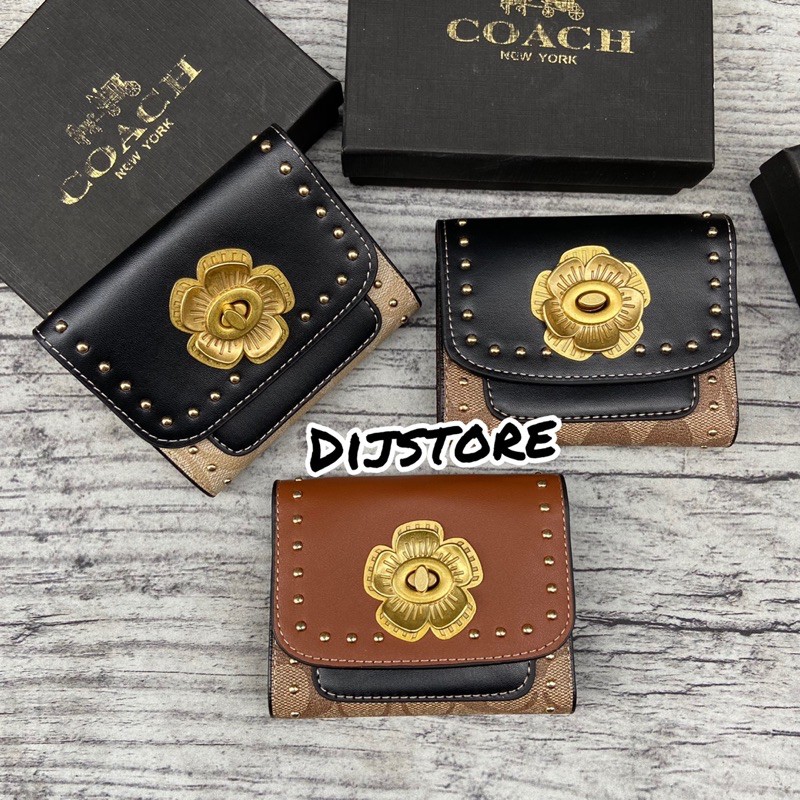 dompet coach Parker dompet wanita coach dompet wanita mini dompet kartu dompet koin dompet lipat