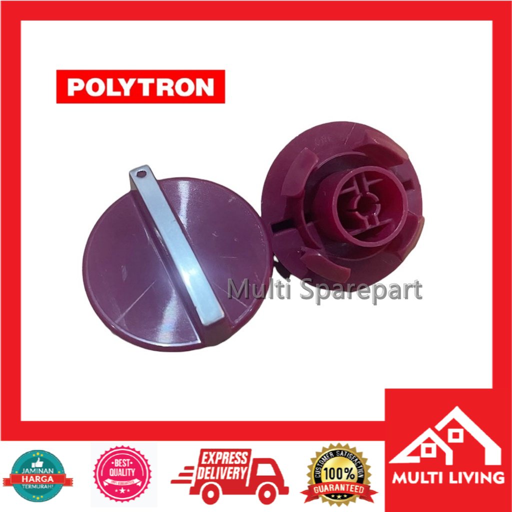 knop mesin cuci POLYTRON BARU MERAH KNOB / PUTARAN