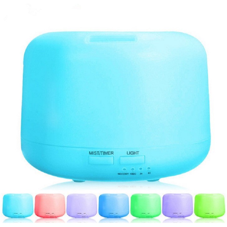 Humidifier Air Aroma Diffuser 500ML+Remote Aromatherapy 7 LED Light Purifier Pengharum Pelembab udara