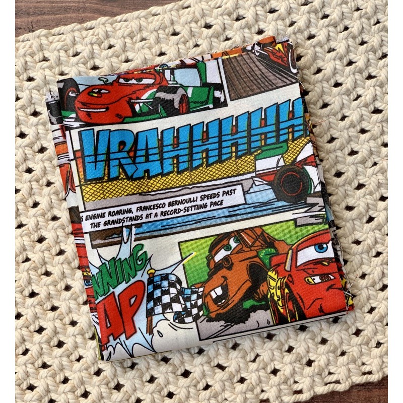 kain perca katun motif anak - cars