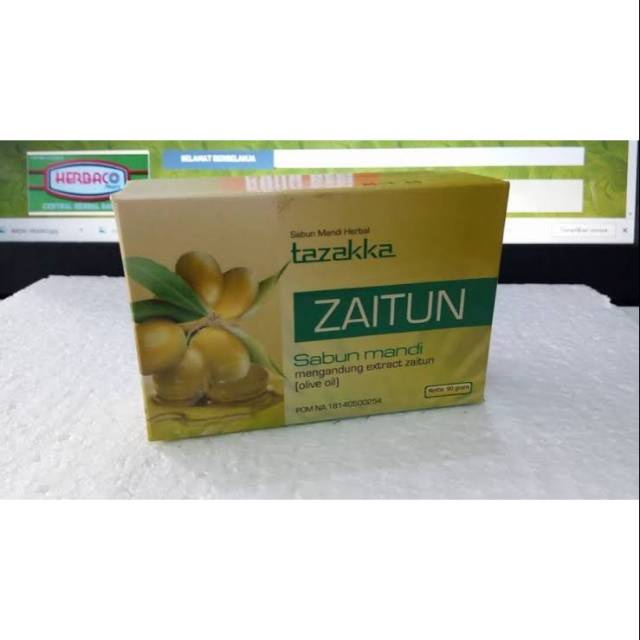 Sabun Mandi Herbal Zaitun Tazakka 90gr