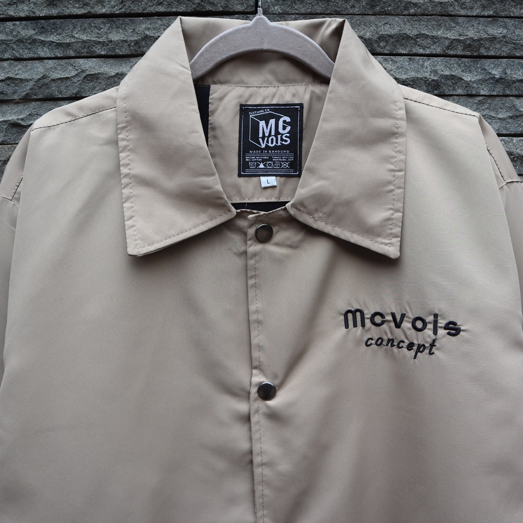 Jaket Coach Winbreaker Mcvois Jaket Pria Taslan Anti Air Premium-1