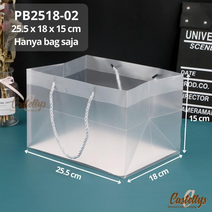 

] Paper Goodie Bag Plastik Doff PB2518-02 Packaging Kue Hampers Hadiah