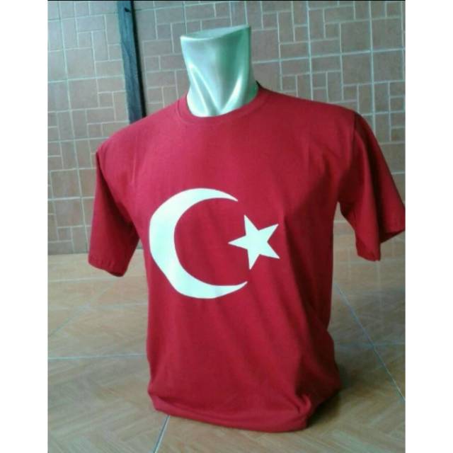 Baju kaos bendera Turki kaos turki