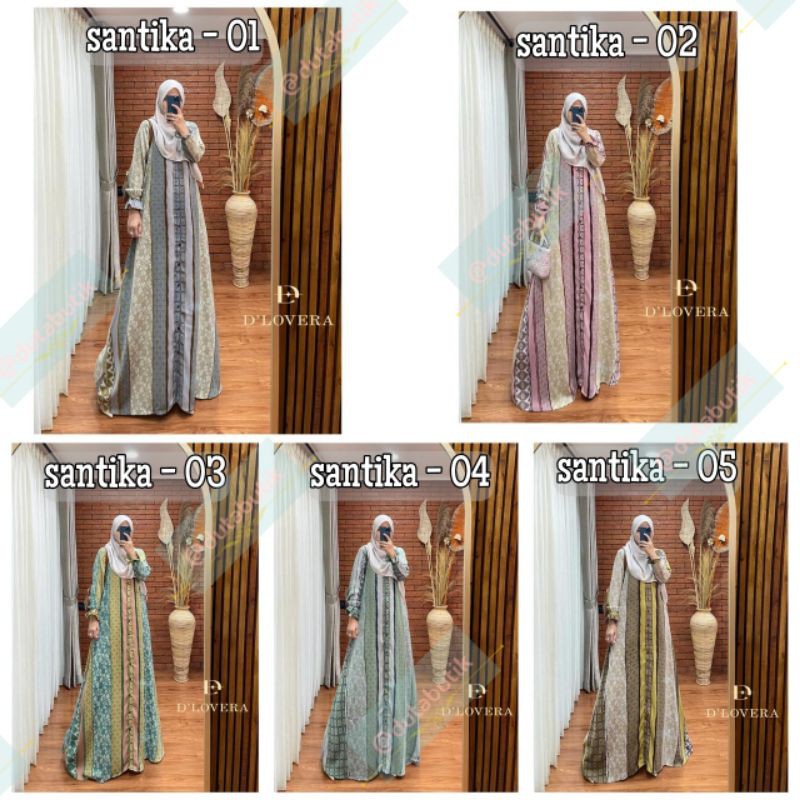 DLOVERA SANTIKA DRESS 100% ORI by DLOVERA